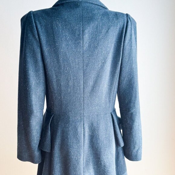 Vivienne Westwood Dust Blue Grey Lightweight Wool Blend Coat 46/M - Picture 5 of 13